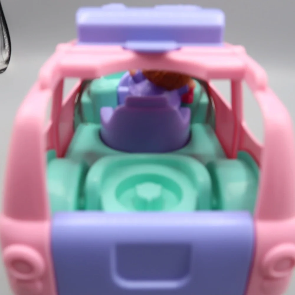 2009 Fisher-Price Little People Pink SUV Car w Mom Woman Figure Sound